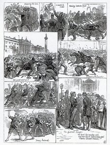 Irish Land League Agitation, illustrations from 